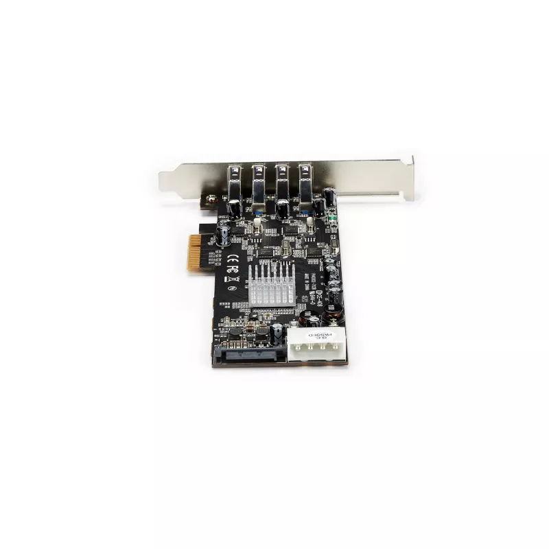 StarTech.com 4 prievadų USB 3.0 PCIe kortelė su 4 atskirais 5 Gbps kanalais (USB 3.1 Gen 1) - UASP - SATA / LP4 maitinimas - PCI Express adapterio kortelė