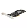 StarTech.com 4 prievadų USB 3.0 PCIe kortelė su 4 atskirais 5 Gbps kanalais (USB 3.1 Gen 1) - UASP - SATA / LP4 maitinimas - PCI Express adapterio kortelė