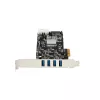 StarTech.com 4 prievadų USB 3.0 PCIe kortelė su 4 atskirais 5 Gbps kanalais (USB 3.1 Gen 1) - UASP - SATA / LP4 maitinimas - PCI Express adapterio kortelė