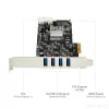 StarTech.com 4 prievadų USB 3.0 PCIe kortelė su 4 atskirais 5 Gbps kanalais (USB 3.1 Gen 1) - UASP - SATA / LP4 maitinimas - PCI Express adapterio kortelė