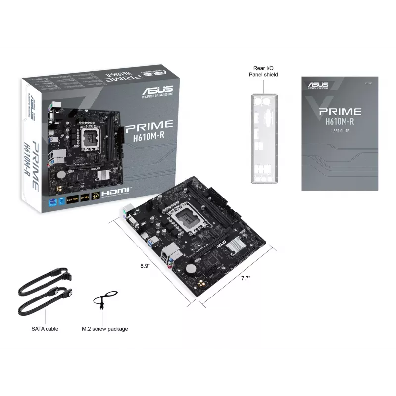 ASUS PRIME H610M-R-SI Intel H610 LGA 1700 micro ATX