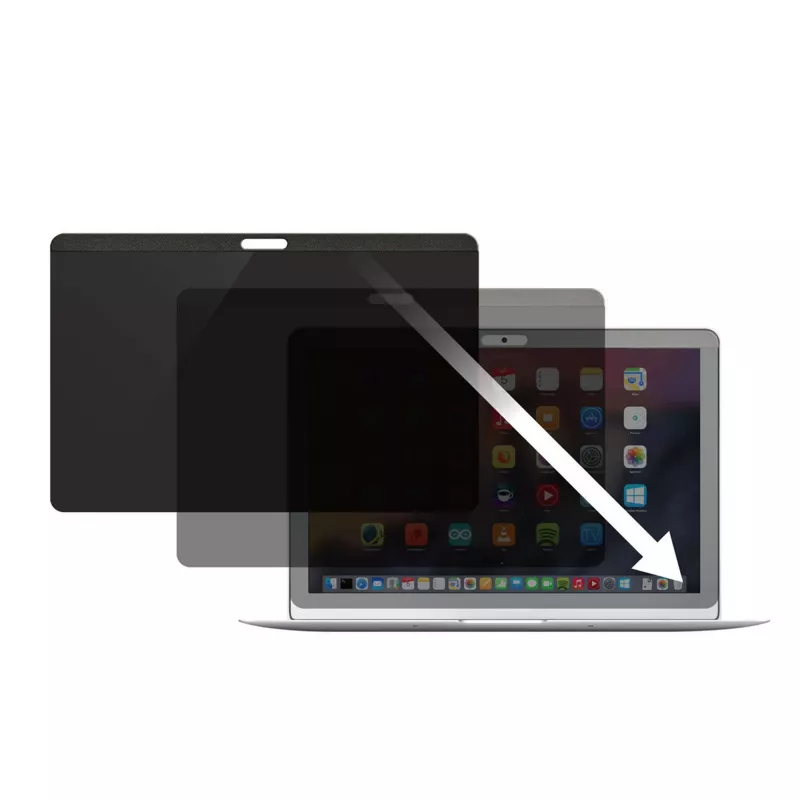 StarTech.com nešiojamojo kompiuterio privatumo ekranas 13 colių MacBook Pro ir MacBook Air – magnetinis nuimamas apsauginis filtras – mėlyną šviesą mažinanti ekrano apsauga 16:10 – matinis / blizgus – +/-30 laipsnių