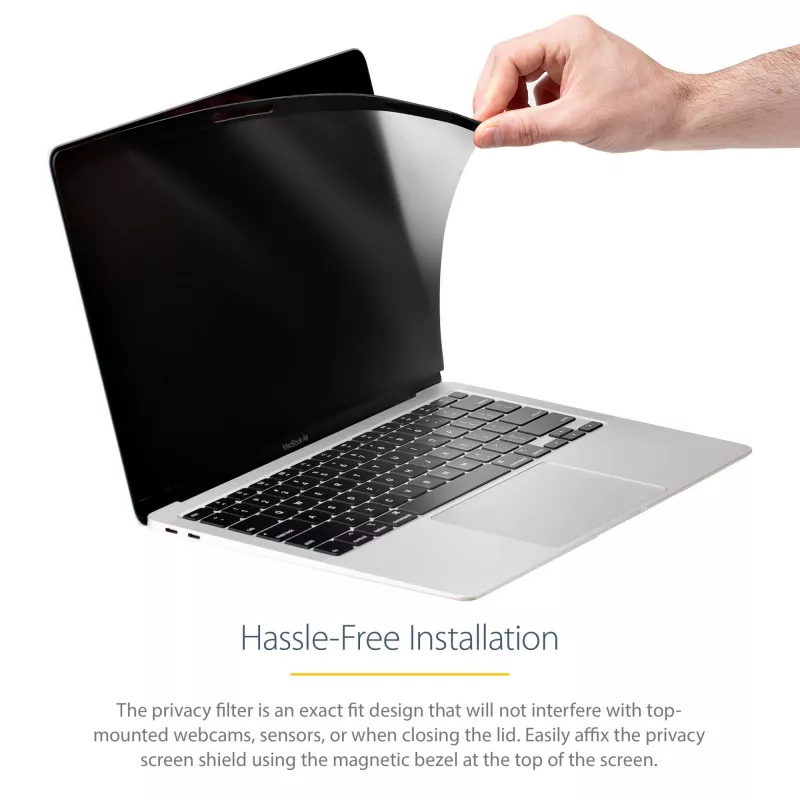 StarTech.com nešiojamojo kompiuterio privatumo ekranas 13 colių MacBook Pro ir MacBook Air – magnetinis nuimamas apsauginis filtras – mėlyną šviesą mažinanti ekrano apsauga 16:10 – matinis / blizgus – +/-30 laipsnių
