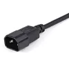 StarTech.com 1 m (3 pėd.) maitinimo ilginimo laidas, C14 į C13, 10 A 125 V, 18 AWG, kompiuterio maitinimo laido ilgintuvas, IEC-320-C14 į IEC-320-C13 kintamosios srovės maitinimo laido ilginimas maitinimo šaltiniui, UL sąraše