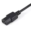 StarTech.com 1 m (3 pėd.) maitinimo ilginimo laidas, C14 į C13, 10 A 125 V, 18 AWG, kompiuterio maitinimo laido ilgintuvas, IEC-320-C14 į IEC-320-C13 kintamosios srovės maitinimo laido ilginimas maitinimo šaltiniui, UL sąraše
