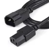 StarTech.com 1 m (3 pėd.) maitinimo ilginimo laidas, C14 į C13, 10 A 125 V, 18 AWG, kompiuterio maitinimo laido ilgintuvas, IEC-320-C14 į IEC-320-C13 kintamosios srovės maitinimo laido ilginimas maitinimo šaltiniui, UL sąraše