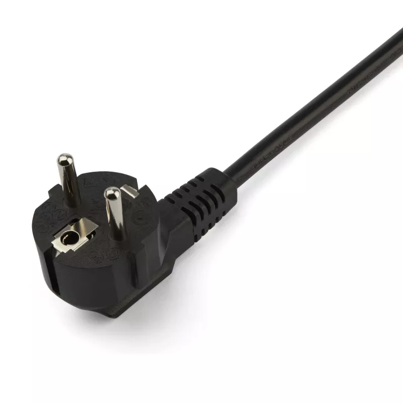 StarTech.com 2 m (6 pėd.) kompiuterio maitinimo Y laidas, 18AWG, EU Schuko į 2x C13, 10A 250V, juodas pakaitinis kintamosios srovės maitinimo laidas, spausdintuvo maitinimo laidas, kompiuterio maitinimo šaltinio kabelis, monitoriaus maitinimo laidas – UL sąraše