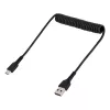 StarTech.com 20in (50cm) USB A į C įkrovimo laidas, susuktas, tvirtas, greitas įkrovimas ir sinchronizavimas, aukštos kokybės USB 2.0 A į USB Type-C laidas, tvirtas aramidinis pluoštas, patvarus USB laidas (A tipo kištukas - C tipo kištukas)