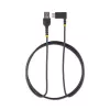 StarTech.com 1,8 m USB A į C įkrovimo laidas stačiu kampu – tvirtas greito įkrovimo USB-C laidas – juodas USB 2.0 A į Type-C – patikimas aramidinis pluoštas – 3A – USB įkrovimo laidas
