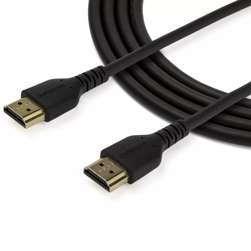 StarTech.com 6ft (2m) plonas HDMI 2.0 kabelis, lankstus aukščiausios kokybės sertifikuotas HDMI laidas su Ethernet, UHD 4K 60Hz HDR10, patvarus aramido pluošto dizainas su TPE apvalkalu