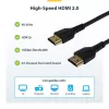 StarTech.com 6ft (2m) plonas HDMI 2.0 kabelis, lankstus aukščiausios kokybės sertifikuotas HDMI laidas su Ethernet, UHD 4K 60Hz HDR10, patvarus aramido pluošto dizainas su TPE apvalkalu