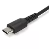 StarTech.com 1 m USB A į USB C įkrovimo laidas – Patvarus greito įkrovimo ir sinchronizavimo USB 2.0 į USB Type C duomenų laidas – Tvirtas TPE apvalkalas, aramidinis pluoštas, kištukas-kištukas, 3A, juodas – Samsung S10, iPad Pro, Pixel