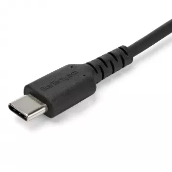 “StarTech.com” 2 m USB A–USB C įkrovimo laidas – patvarus greito įkrovimo ir duomenų sinchronizavimo USB 2.0 į USB Type C laidas – tvirtas TPE apvalkalas, aramidinis pluoštas, M/M, 3 A, juodas – “Samsung S10”, “iPad Pro”, “Pixel”
