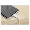 StarTech.com 2 m USB-C įkrovimo laidas – ilgaamžis greito įkrovimo ir sinchronizavimo USB 2.0 Type-C į Type-C nešiojamojo kompiuterio įkrovimo laidas – TPE apvalkalas, aramidinis pluoštas, M/M, 60 W, baltas – Samsung S10, S20, iPad Pro, MS Surface
