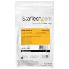 StarTech.com 2 m USB-C įkrovimo laidas – ilgaamžis greito įkrovimo ir sinchronizavimo USB 2.0 Type-C į Type-C nešiojamojo kompiuterio įkrovimo laidas – TPE apvalkalas, aramidinis pluoštas, M/M, 60 W, baltas – Samsung S10, S20, iPad Pro, MS Surface