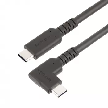 StarTech.com 6,6 pėd. (2 m) USB-C laidas, stačiu kampu, USB 5 Gbps, 100 W (5 A) maitinimo tiekimas, 4K 60 Hz DP alternatyvusis režimas, tvirtas USB C laidas - suderinamas su Thunderbolt