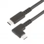 StarTech.com 6,6 pėd. (2 m) USB-C laidas, stačiu kampu, USB 5 Gbps, 100 W (5 A) maitinimo tiekimas, 4K 60 Hz DP alternatyvusis režimas, tvirtas USB C laidas - suderinamas su Thunderbolt