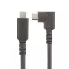 StarTech.com 6,6 pėd. (2 m) USB-C laidas, stačiu kampu, USB 5 Gbps, 100 W (5 A) maitinimo tiekimas, 4K 60 Hz DP alternatyvusis režimas, tvirtas USB C laidas - suderinamas su Thunderbolt