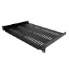 StarTech.com 1U serverio stovo lentyna – universali ventiliuojama montuojama konsolė 19 colių tinklo įrangos stovui ir spintai – patvari konstrukcija – 55 svarų/25 kg svorio talpa – 12 colių gylio lentyna, juoda