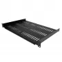 StarTech.com 1U serverio stovo lentyna – universali ventiliuojama montuojama konsolė 19 colių tinklo įrangos stovui ir spintai – patvari konstrukcija – 55 svarų/25 kg svorio talpa – 12 colių gylio lentyna, juoda