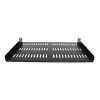 StarTech.com 1U serverio stovo lentyna – universali ventiliuojama montuojama konsolė 19 colių tinklo įrangos stovui ir spintai – patvari konstrukcija – 55 svarų/25 kg svorio talpa – 12 colių gylio lentyna, juoda