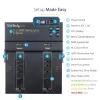StarTech.com Atskiras M.2 SATA ir M.2 NVMe dublikatorius ir trintuvas – HDD/SSD klonavimo įrenginys / valytuvas M.2 PCIe AHCI/NVMe, M.2 SATA, 2,5/3,5 colio SATA diskams – Išorinis standžiųjų diskų trintuvas / dublikatorius, TAA
