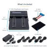 StarTech.com Atskiras M.2 SATA ir M.2 NVMe dublikatorius ir trintuvas – HDD/SSD klonavimo įrenginys / valytuvas M.2 PCIe AHCI/NVMe, M.2 SATA, 2,5/3,5 colio SATA diskams – Išorinis standžiųjų diskų trintuvas / dublikatorius, TAA