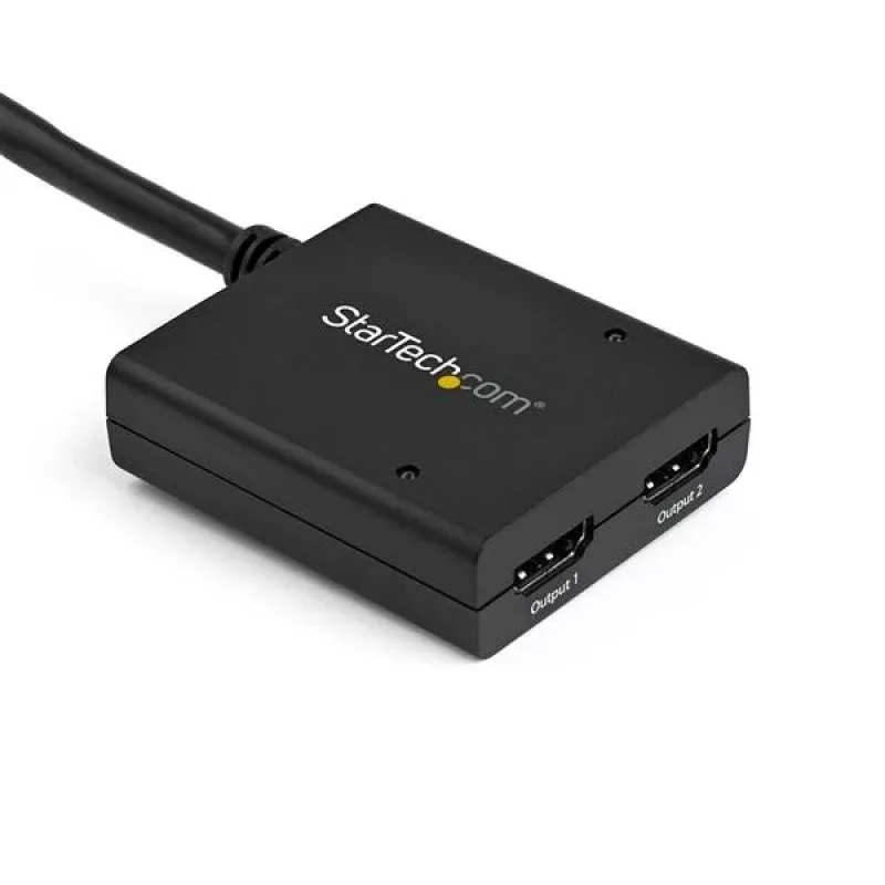 StarTech.com 4K HDMI 2 prievadų vaizdo skirstytuvas – 1x2 HDMI skirstytuvas – maitinamas per USB arba maitinimo adapterį – 4K 30Hz
