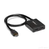 StarTech.com 4K HDMI 2 prievadų vaizdo skirstytuvas – 1x2 HDMI skirstytuvas – maitinamas per USB arba maitinimo adapterį – 4K 30Hz