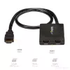 StarTech.com 4K HDMI 2 prievadų vaizdo skirstytuvas – 1x2 HDMI skirstytuvas – maitinamas per USB arba maitinimo adapterį – 4K 30Hz