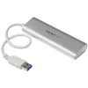 “StarTech.com” 4 prievadų USB šakotuvas, USB A į 4x USB-A prievadus, USB 5 Gb/s, tvirta konstrukcija, maitinamas per magistralę, nešiojamas nešiojamojo kompiuterio USB 3.0 šakotuvas