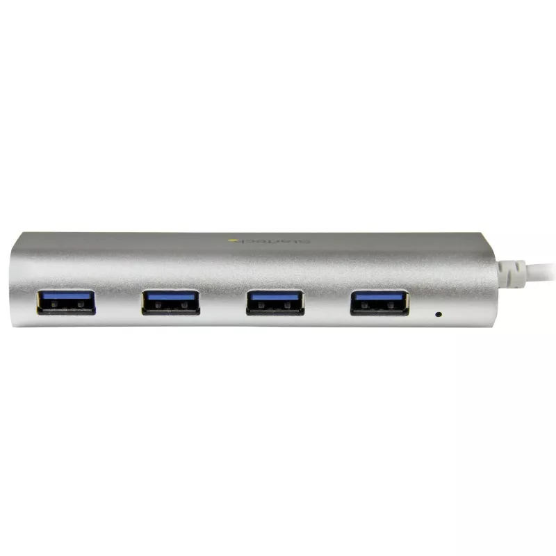 “StarTech.com” 4 prievadų USB šakotuvas, USB A į 4x USB-A prievadus, USB 5 Gb/s, tvirta konstrukcija, maitinamas per magistralę, nešiojamas nešiojamojo kompiuterio USB 3.0 šakotuvas
