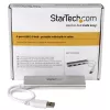 “StarTech.com” 4 prievadų USB šakotuvas, USB A į 4x USB-A prievadus, USB 5 Gb/s, tvirta konstrukcija, maitinamas per magistralę, nešiojamas nešiojamojo kompiuterio USB 3.0 šakotuvas