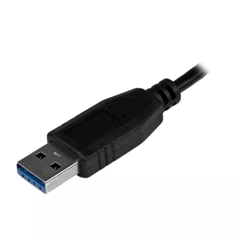 StarTech.com Nešiojamas 4 prievadų supergreitas mini USB 3.0 šakotuvas – juodas~Nešiojamas 4 prievadų supergreitas mini USB 3.0 šakotuvas – 5 Gbps – juodas