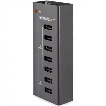StarTech.com 7 prievadų USB įkrovimo stotelė su 5x 1A prievadais ir 2x 2A prievadais
