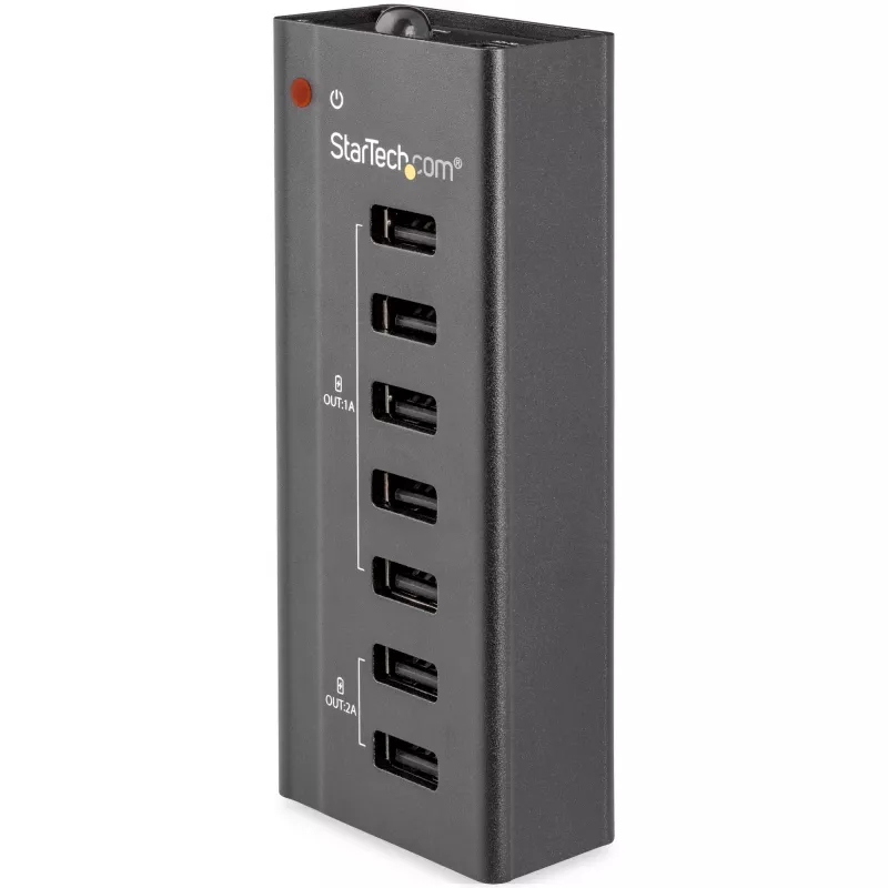 StarTech.com 7 prievadų USB įkrovimo stotelė su 5x 1A prievadais ir 2x 2A prievadais