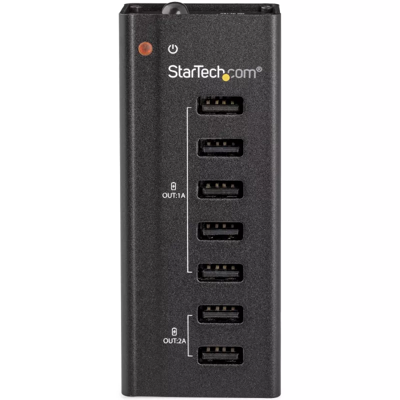 StarTech.com 7 prievadų USB įkrovimo stotelė su 5x 1A prievadais ir 2x 2A prievadais