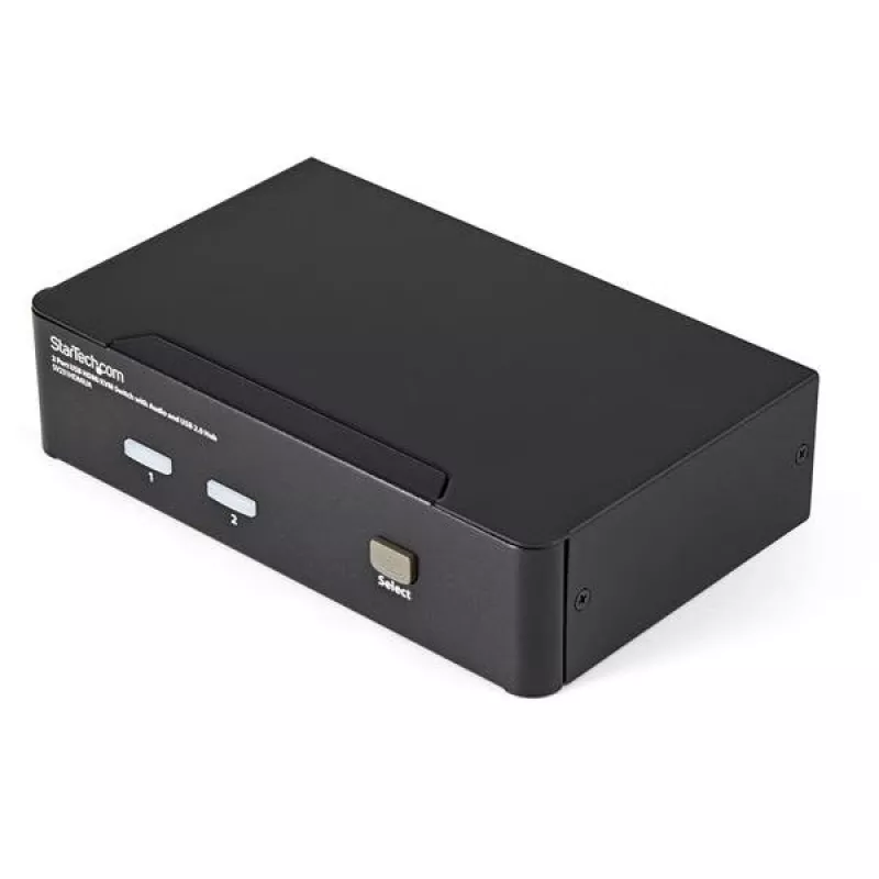 StarTech.com 2 prievadų USB HDMI KVM jungiklis su garsu ir USB 2.0 šakotuvu