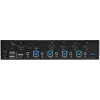 StarTech.com 4 prievadų HDMI KVM jungiklis – vienas monitorius 4K 60Hz Ultra HD HDR – Staliniam kompiuteriui skirtas HDMI 2.0 KVM jungiklis su 2 prievadų USB 3.0 šakotuvu (5 Gbps) ir 4x USB 2.0 HID, garsu – perjungimas sparčiaisiais klavišais – TAA