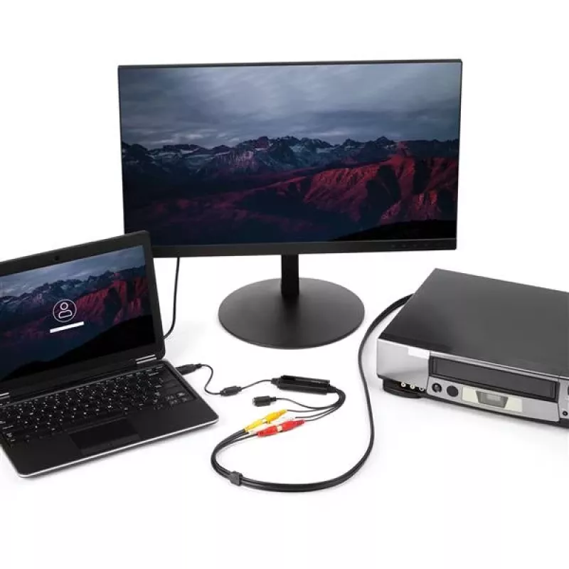 StarTech.com USB vaizdo fiksavimo adapterio laidas – S-Video/Composite į USB 2.0 SD vaizdo fiksavimo įrenginio laidas – TWAIN palaikymas – analoginis į skaitmeninį keitiklis laikmenų saugojimui – tik Windows