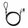 HP Keyed kabelis Lock 10 mm, 1,83 m, apvalus raktas, cinkuotas plienas, juoda