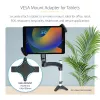 StarTech.com VESA tvirtinimo adapteris planšetėms 7,9–12,5 col. – iki 2 kg (4,4 lb) – 75x75/100x100 VESA formatai – universalus apsaugantis nuo vagystės planšečių VESA spaustukas – saugus planšetės laikiklis – juodas
