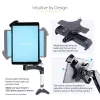 StarTech.com VESA tvirtinimo adapteris planšetėms 7,9–12,5 col. – iki 2 kg (4,4 lb) – 75x75/100x100 VESA formatai – universalus apsaugantis nuo vagystės planšečių VESA spaustukas – saugus planšetės laikiklis – juodas
