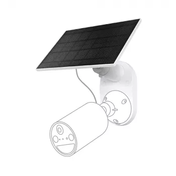 „TP-Link Tapo“ saulės baterija SPEC.: 5,2 V 2,5 W FUNKCIJA: Type-C įkrovimo prievadas, nenutrūkstamas maitinimas, lankstus saulės baterijos montavimas, veikia su baterijos kamera, 4 m įkrovimo laidas (bendras), atspari oro sąlygoms (IP65)