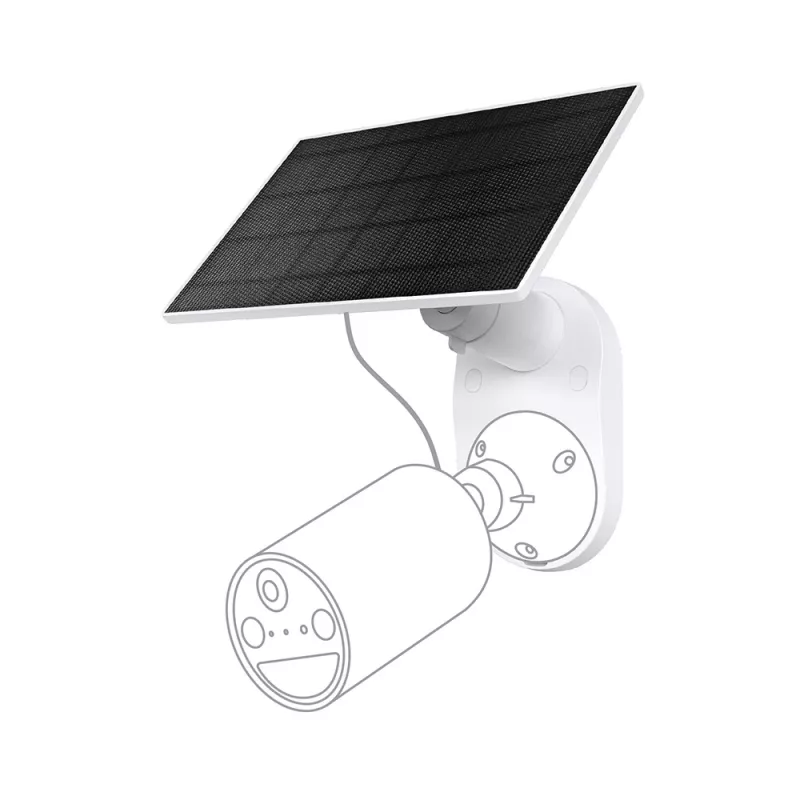 „TP-Link Tapo“ saulės baterija SPEC.: 5,2 V 2,5 W FUNKCIJA: Type-C įkrovimo prievadas, nenutrūkstamas maitinimas, lankstus saulės baterijos montavimas, veikia su baterijos kamera, 4 m įkrovimo laidas (bendras), atspari oro sąlygoms (IP65)
