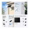 „TP-Link Tapo“ saulės baterija SPEC.: 5,2 V 2,5 W FUNKCIJA: Type-C įkrovimo prievadas, nenutrūkstamas maitinimas, lankstus saulės baterijos montavimas, veikia su baterijos kamera, 4 m įkrovimo laidas (bendras), atspari oro sąlygoms (IP65)