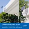 „TP-Link Tapo“ saulės baterija SPEC.: 5,2 V 2,5 W FUNKCIJA: Type-C įkrovimo prievadas, nenutrūkstamas maitinimas, lankstus saulės baterijos montavimas, veikia su baterijos kamera, 4 m įkrovimo laidas (bendras), atspari oro sąlygoms (IP65)