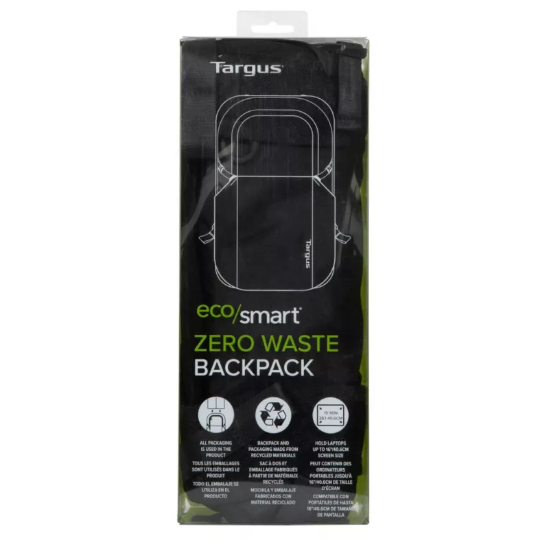 Casual kuprinė Targus Zero Waste juoda Perdirbtas plastikas 21 l