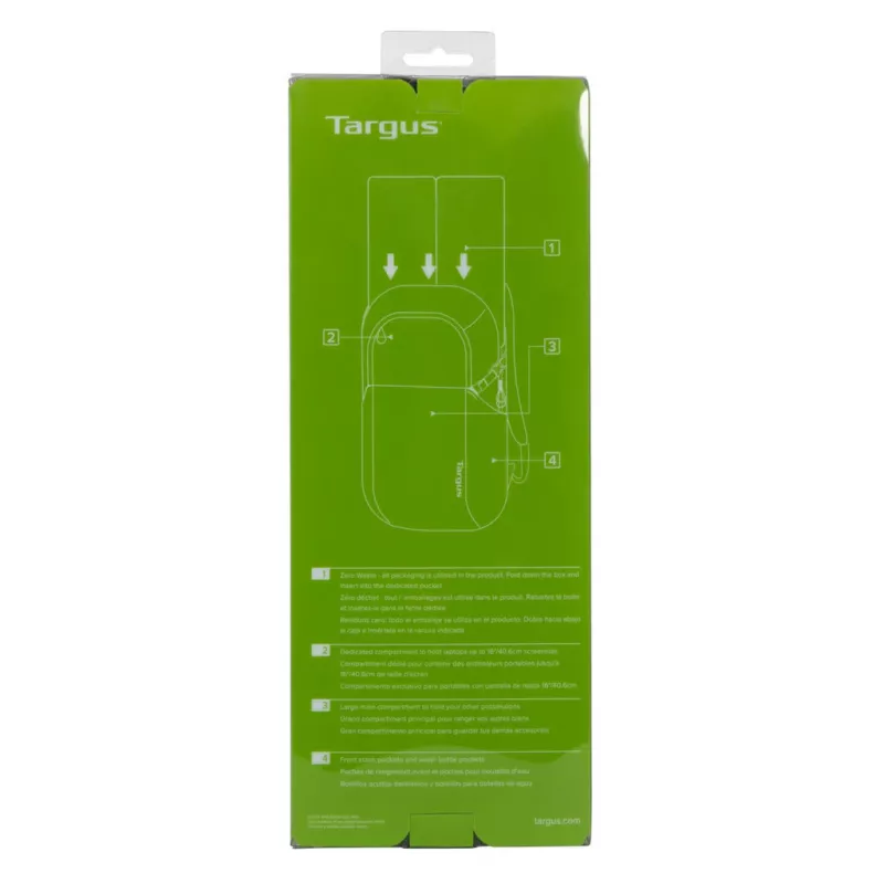 Casual kuprinė Targus Zero Waste juoda Perdirbtas plastikas 21 l