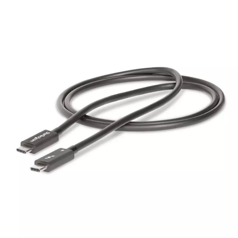 StarTech.com 3 pėdų (1 m) Thunderbolt 4 laidas - 40 Gbps - 100 W PD - 4K/8K vaizdo įrašas - „Intel“ sertifikuotas „Thunderbolt“ laidas - suderinamas su USB4 / Thunderbolt 3 / USB 3.2 / USB-C / DisplayPort